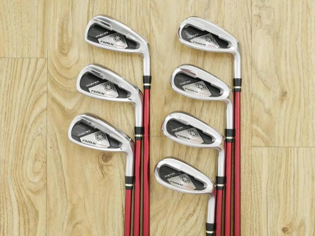 Iron set : Yamaha : ชุดเหล็ก Yamaha Inpres RMX UD+2 (ปี 2016 ตีไกลที่สุด ไกลกว่าเหล็กทั่วไป 2 เบอร์) มีเหล็ก 7-Pw,Aw,As,Sw (7 ชิ้น) ก้านกราไฟต์ Mitsubishi Bassara i50xct Flex R