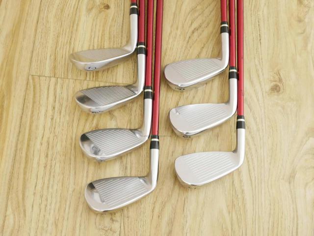 Iron set : Yamaha : ชุดเหล็ก Yamaha Inpres RMX UD+2 (ปี 2016 ตีไกลที่สุด ไกลกว่าเหล็กทั่วไป 2 เบอร์) มีเหล็ก 7-Pw,Aw,As,Sw (7 ชิ้น) ก้านกราไฟต์ Mitsubishi Bassara i50xct Flex R