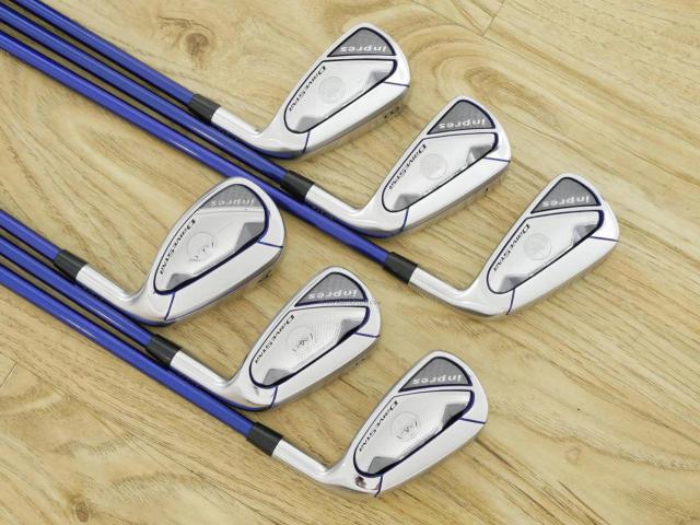 Iron set : Yamaha : ชุดเหล็ก Yamaha Inpres DriveStar (รุ่นล่าสุด ปี 2023 ตีไกลที่สุด ไกลกว่าเหล็กทั่วไป 2 เบอร์ หน้าเด้งมากๆ) มีเหล็ก 6-Pw,Aw (6 ชิ้น) ก้านกราไฟต์ Fujikura Speeder NX M423i Flex SR