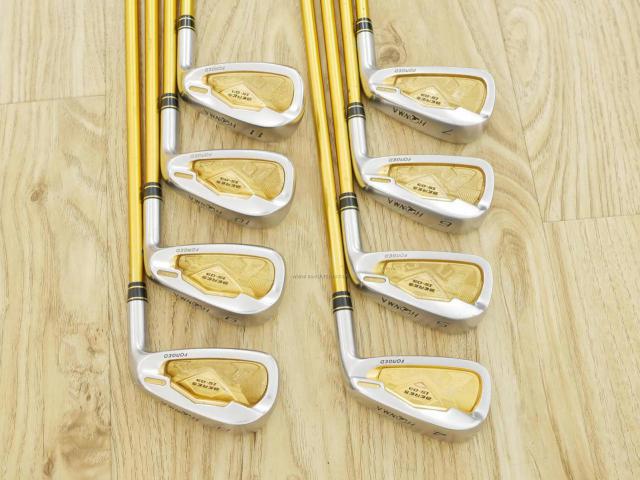 Iron set : Honma : **ก้าน 4 ดาว ของใหม่ 3 แสนบาท** ชุดเหล็ก Honma Beres IS-03 (ปี 2015 หน้าเด้ง Forged) มีเหล็ก 4-11 (8 ชิ้น เทียบเท่า 3-PW) ก้าน ARMRQ 8 (54) Flex R (4 ดาว)