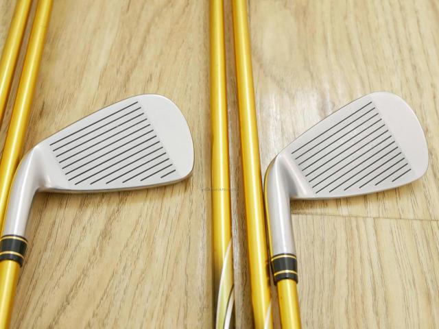 Iron set : Honma : **ก้าน 4 ดาว ของใหม่ 3 แสนบาท** ชุดเหล็ก Honma Beres IS-03 (ปี 2015 หน้าเด้ง Forged) มีเหล็ก 4-11 (8 ชิ้น เทียบเท่า 3-PW) ก้าน ARMRQ 8 (54) Flex R (4 ดาว)