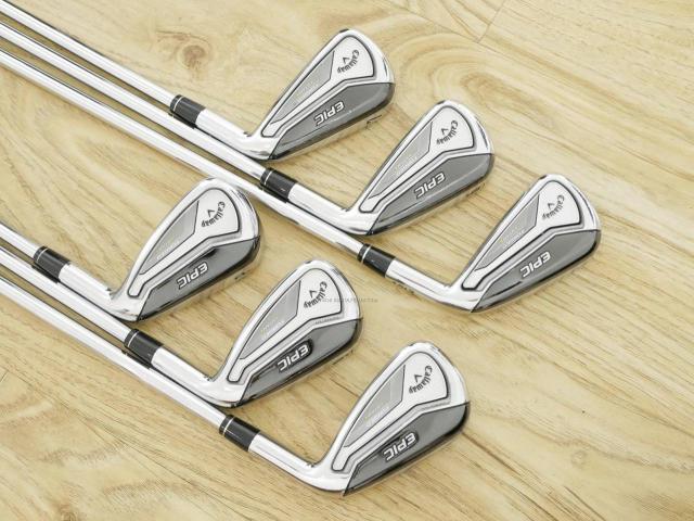 Iron set : Callaway : ชุดเหล็ก Callaway EPIC Forged Star (รุ่นท้อปสุด ปี 2020 ตีไกลกว่าปกติ 2 เบอร์) มีเหล็ก 5-Pw (6 ชิ้น) ก้านเหล็ก NS PRO ZELOS 7 FLEX S