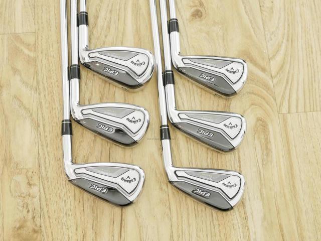 Iron set : Callaway : ชุดเหล็ก Callaway EPIC Forged Star (รุ่นท้อปสุด ปี 2020 ตีไกลกว่าปกติ 2 เบอร์) มีเหล็ก 5-Pw (6 ชิ้น) ก้านเหล็ก NS PRO ZELOS 7 FLEX S