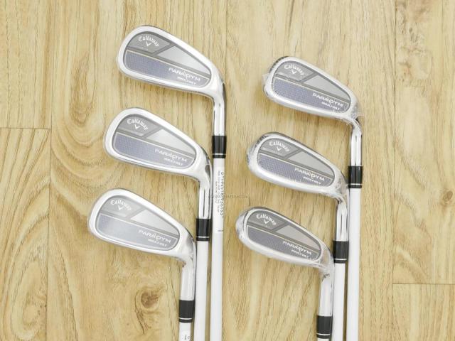 Lady club : All : **ของใหม่ ยังไม่แกะพลาสติก** ชุดเหล็ก Callaway Paradym Max Fast (รุ่นล่าสุด ออกปี 2023 ตีง่ายสุด ไกลสุดของ Callaway Japan Spec.) มีเหล็ก 6-Pw,Sw (6 ชิ้น) ก้านกราไฟต์ Mitsubishi ELDIO 40 Flex L