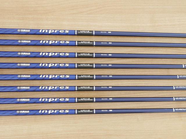 Iron set : Yamaha : ชุดเหล็ก Yamaha Inpres UD+2 (ออกปี 2019 ตีไกลที่สุด ไกลกว่าเหล็กทั่วไป 2 เบอร์ หน้าเด้ง COR 0.822) มีเหล็ก 6-Pw,Aw,As,Sw (8 ชิ้น) ก้านกราไฟต์ Flex R