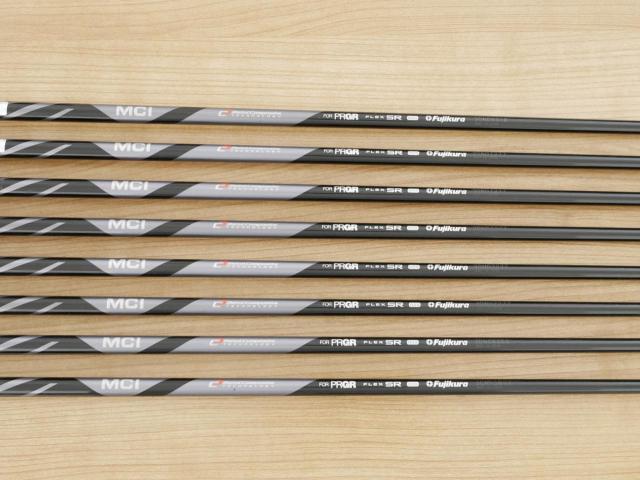 Iron set : PRGR : ชุดเหล็ก PRGR 05 Forged (รุ่นปี 2023) มีเหล็ก 6-Pw,Aw,52,57 (8 ชิ้น) ก้านกราไฟต์ Fujikura MCI Flex SR