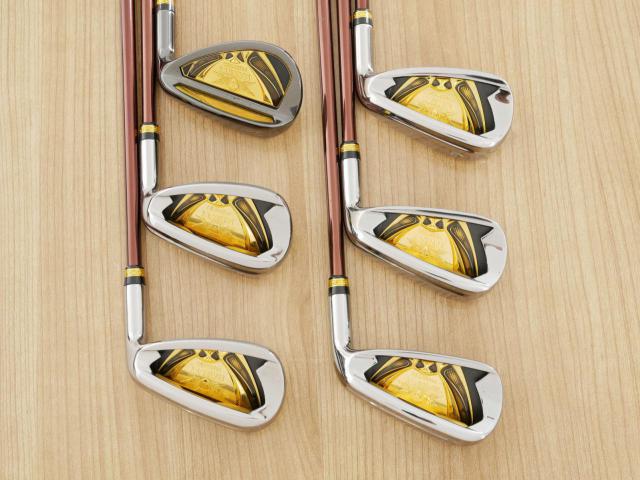 Iron set : Maruman : ชุดเหล็ก Maruman Majesty Prestigio XI (รุ่นท๊อปสุด ปี 2022 หน้าเด้ง ตีไกลมาก ของใหม่ 1.2 แสนบาท) มีเหล็ก 7-10,Pw,Aw (6 ชิ้น เทียบเท่า 6-Pw,Aw) ก้านกราไฟต์ Flex R