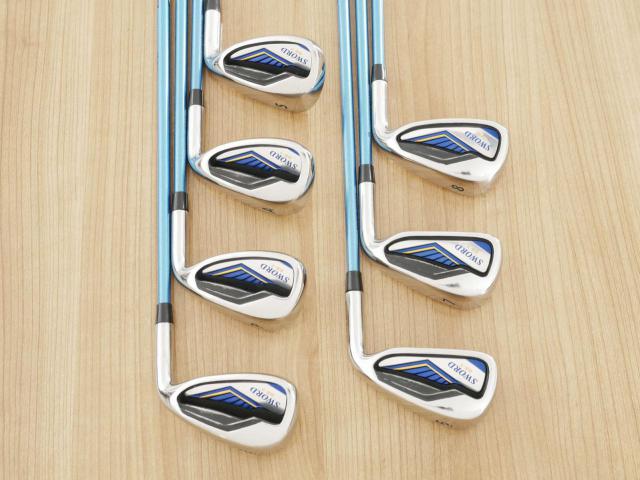 Iron set : Katana : ชุดเหล็ก Katana Sword GS-7 (หน้าเด้ง) มีเหล็ก 6-Pw,Aw,Sw (7 ชิ้น) ก้านกราไฟต์ Fujikura Speeder Five Flex R