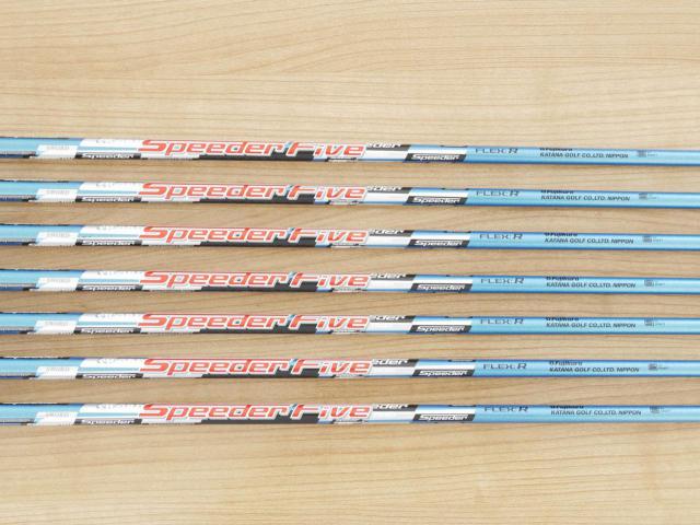 Iron set : Katana : ชุดเหล็ก Katana Sword GS-7 (หน้าเด้ง) มีเหล็ก 6-Pw,Aw,Sw (7 ชิ้น) ก้านกราไฟต์ Fujikura Speeder Five Flex R