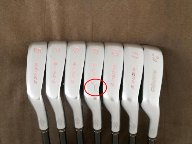 Iron set : Honma : **มีตำหนิ**ชุดเหล็ก Honma Beres MG701 มีเหล็ก 6-11,Sw (7 ชิ้น) ก้าน ARMRQ B49 FLex R (2 ดาว) 