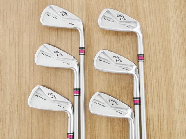 Iron set : Callaway : ชุดเหล็ก Callaway X Forged Star (ออกปี 2024) มีเหล็ก 5-Pw (6 ชิ้น) ก้านกราไฟต์ Fujikura MCI 60 Flex R
