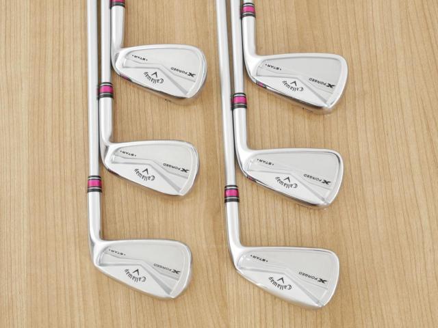 Iron set : Callaway : ชุดเหล็ก Callaway X Forged Star (ออกปี 2024) มีเหล็ก 5-Pw (6 ชิ้น) ก้านกราไฟต์ Fujikura MCI 60 Flex R