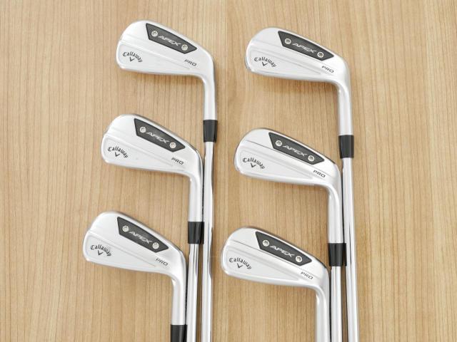 Iron set : Callaway : ชุดเหล็ก Callaway APEX Pro Forged (ออกปี 2024) มีเหล็ก 5-Pw (6 ชิ้น) ก้านเหล็ก NS Pro Modus 105 Flex S
