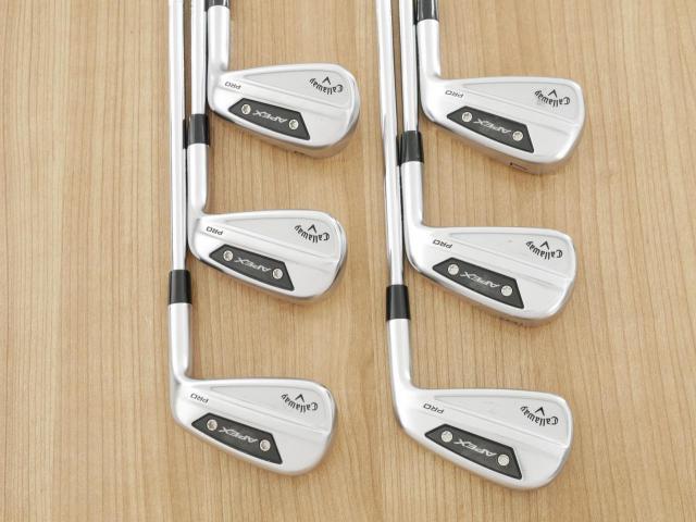 Iron set : Callaway : ชุดเหล็ก Callaway APEX Pro Forged (ออกปี 2024) มีเหล็ก 5-Pw (6 ชิ้น) ก้านเหล็ก NS Pro Modus 105 Flex S