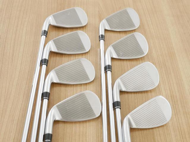 Iron set : PRGR : ชุดเหล็ก PRGR RS Red (รุ่นปี 2020 หน้าเด้ง ตีไกลมาก) มีเหล็ก 5-Pw,Aw,Sw (8 ชิ้น) ก้านเหล็ก NS Pro 75 Flex R