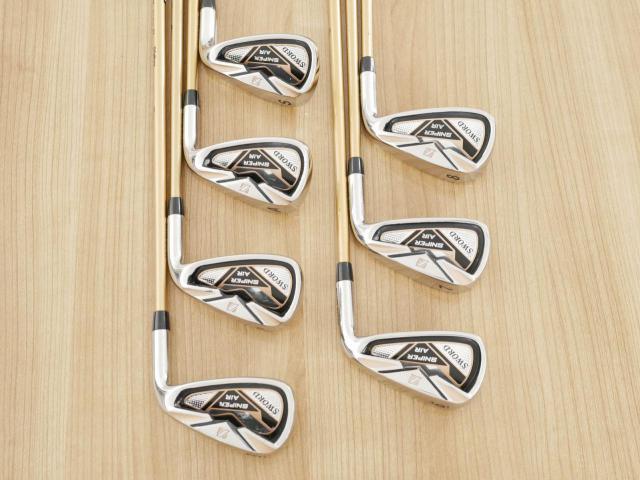 Iron set : Katana : ชุดเหล็ก Katana Sword Sniper AIR (หน้าเด้ง) มีเหล็ก 6-Pw,Aw,Sw (7 ชิ้น) ก้านกราไฟต์ Fujikura Air Speeder Flex R