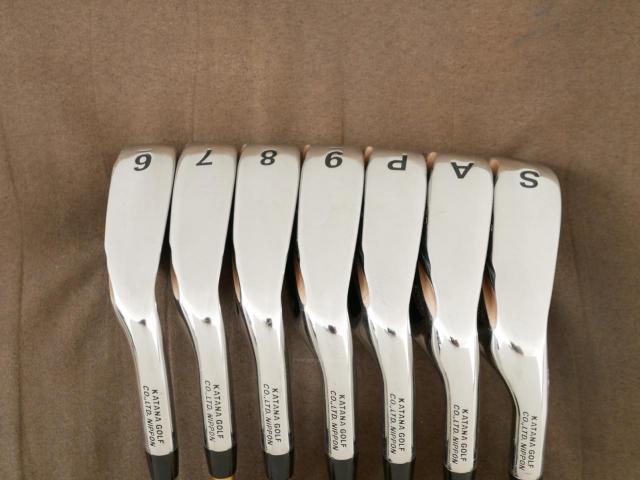 Iron set : Katana : ชุดเหล็ก Katana Sword Sniper AIR (หน้าเด้ง) มีเหล็ก 6-Pw,Aw,Sw (7 ชิ้น) ก้านกราไฟต์ Fujikura Air Speeder Flex R