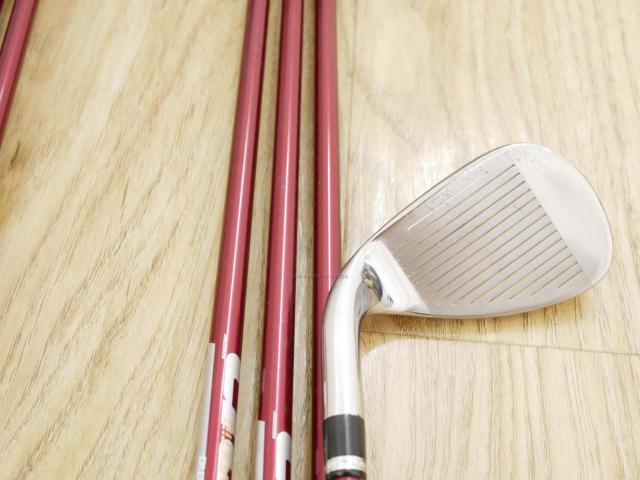 Iron set : Katana : ชุดเหล็ก Katana Voltio IV G Series I Silver (ปี 2017) มีเหล็ก 6-Pw,Aw,Sw (7 ชิ้น เหล็กยาวเป็นกระเทย) ก้านกราไฟต์ Fujikura Speeder 360 Flex R
