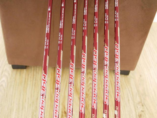 Iron set : Katana : ชุดเหล็ก Katana Voltio IV G Series I Silver (ปี 2017) มีเหล็ก 6-Pw,Aw,Sw (7 ชิ้น เหล็กยาวเป็นกระเทย) ก้านกราไฟต์ Fujikura Speeder 360 Flex R