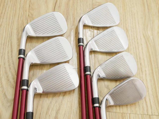 Iron set : Katana : ชุดเหล็ก Katana Voltio IV G Series I Silver (ปี 2017) มีเหล็ก 6-Pw,Aw,Sw (7 ชิ้น เหล็กยาวเป็นกระเทย) ก้านกราไฟต์ Fujikura Speeder 360 Flex R
