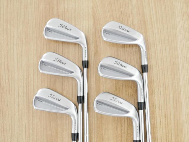 Iron set : Titleist : ชุดเหล็ก Titleist T150 Forged (รุ่นล่าสุด ออกปี 2025 นุ่ม แน่น คม) มีเหล็ก 5-Pw (6 ชิ้น) ก้านเหล็ก True Temper AMT Silver Flex S