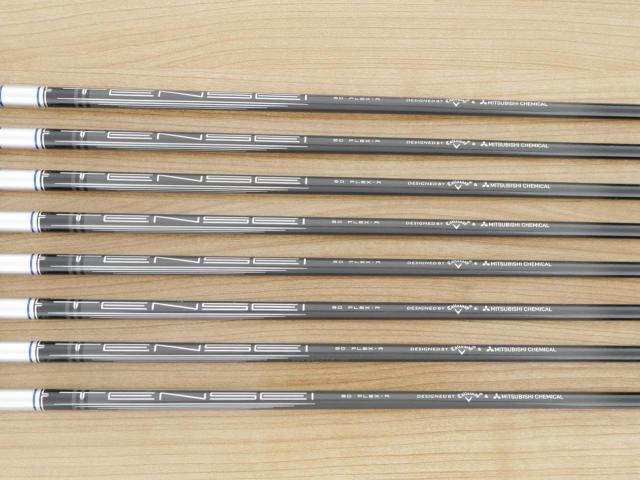 Iron set : Callaway : ชุดเหล็ก Callaway Paradym Ai Smoke (ออกปี 2024 ตีง่ายมาก ไกล Japan Spec.) มีเหล็ก 6-Pw,Aw,Gw,Sw (8 ชิ้น) ก้านกราไฟต์ Fujikura TENSEI 50 Flex R