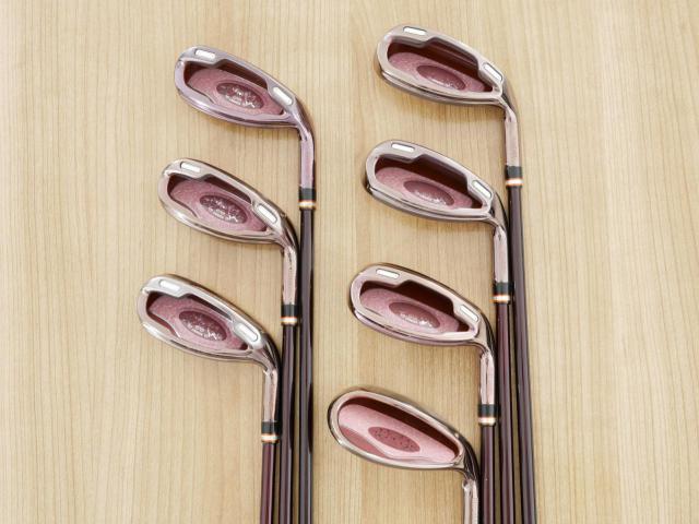 Lady club : All : ชุดเหล็กกระเทย Maruman Shuttle i3000x มีเหล็ก 5-Pw,Sw (7 ชิ้น) ก้านกราไฟต์ Flex L