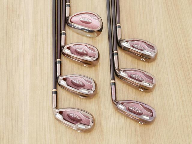 Lady club : All : ชุดเหล็กกระเทย Maruman Shuttle i3000x มีเหล็ก 5-Pw,Sw (7 ชิ้น) ก้านกราไฟต์ Flex L