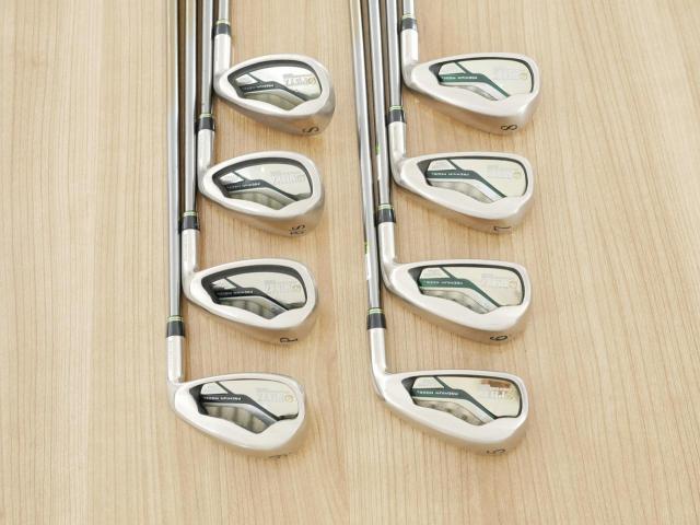 Iron set : Tourstage : ชุดเหล็ก Tourstage PHYZ Premium Model (รุ่นท๊อปสุด หายากสุด ตีง่าย ไกล เหมาะกับซีเนียร์) มีเหล็ก 5-Pw,Aw,Sw (8 ชิ้น) ก้านกราไฟต์ Flex R