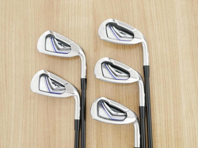 Iron set : Mizuno : ชุดเหล็ก Mizuno JPX EIII SV Titanium (ตัวท้อป ใบใหญ่ที่สุดของ Mizuno ตีง่ายมาก หน้าเด้ง ตีไกล) มีเหล็ก 6-Pw (5 ชิ้น) ก้านกราไฟต์ Flex R