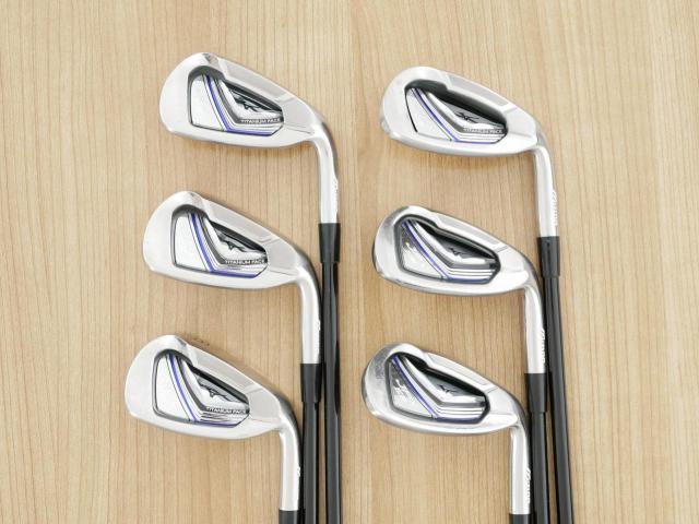 Iron set : Mizuno : ชุดเหล็ก Mizuno JPX EIII SV Titanium (ตัวท้อป ใบใหญ่ที่สุดของ Mizuno ตีง่ายมาก หน้าเด้ง ตีไกล) มีเหล็ก 6-Pw,Aw (6 ชิ้น) ก้านกราไฟต์ Flex R