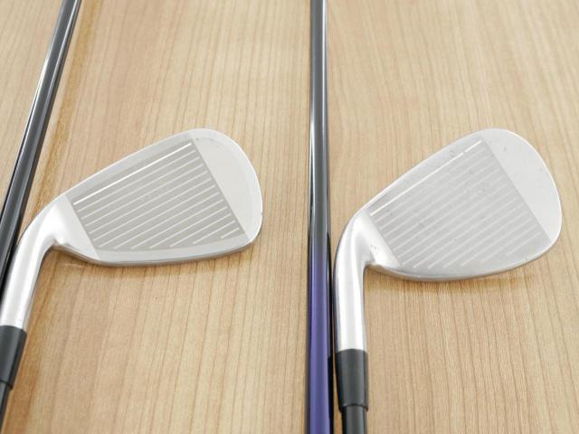 Iron set : Mizuno : ชุดเหล็ก Mizuno JPX EIII SV Titanium (ตัวท้อป ใบใหญ่ที่สุดของ Mizuno ตีง่ายมาก หน้าเด้ง ตีไกล) มีเหล็ก 6-Pw,Aw (6 ชิ้น) ก้านกราไฟต์ Flex R