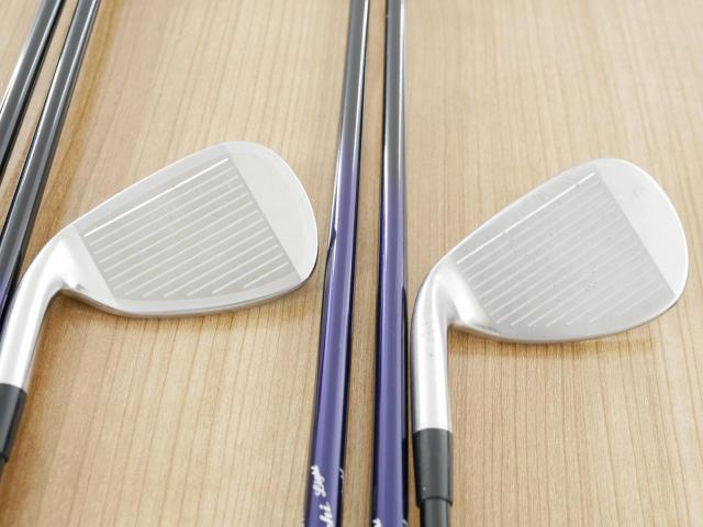 Iron set : Mizuno : ชุดเหล็ก Mizuno JPX EIII SV Titanium (ตัวท้อป ใบใหญ่ที่สุดของ Mizuno ตีง่ายมาก หน้าเด้ง ตีไกล) มีเหล็ก 6-Pw,Aw (6 ชิ้น) ก้านกราไฟต์ Flex R