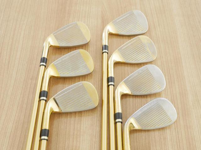 Iron set : Katana : ชุดเหล็ก Katana Voltio IV G Series I Gold (ออกปี 2016) มีเหล็ก 6-Pw,Aw,Sw (ครบเซ็ต 7 ชิ้น เหล็กยาวเป็นกระเทย) ก้านกราไฟต์ Tour AD 400 Flex R