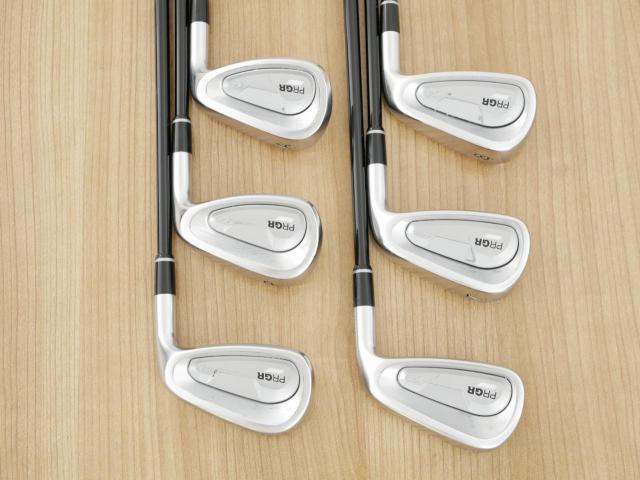 Iron set : PRGR : ชุดเหล็ก PRGR 04 Forged (รุ่นปี 2025 ตีง่าย ไกลมากๆๆ) มีเหล็ก 6-Pw,AW (6 ชิ้น) ก้านกราไฟต์ Fujikura MCI Flex R
