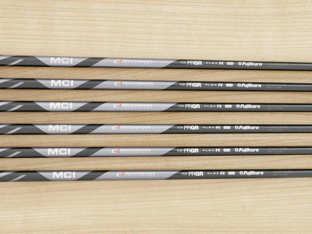 Iron set : PRGR : ชุดเหล็ก PRGR 04 Forged (รุ่นปี 2025 ตีง่าย ไกลมากๆๆ) มีเหล็ก 6-Pw,AW (6 ชิ้น) ก้านกราไฟต์ Fujikura MCI Flex R
