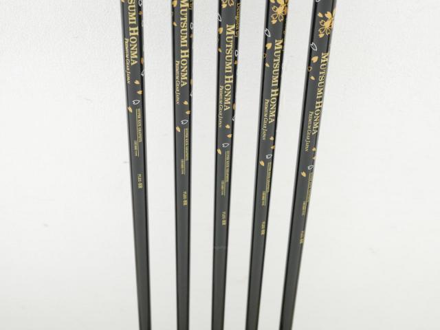 Iron set : Other Brand : ชุดเหล็ก Mutsumi Honma Full Titanium (ตีง่าย ไกลมาก) มีเหล็ก 6-Pw (5 ชิ้น) ก้านกราไฟต์ Flex SR