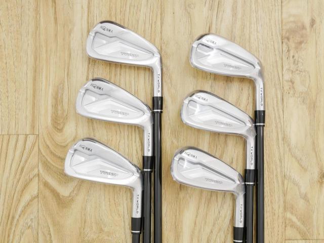 Iron set : Honma : **ของใหม่ ยังไม่แกะพลาสติก** ชุดเหล็ก Honma Tour World TW757P (รุ่นล่าสุด ออกปี 2022) มีเหล็ก 5-Pw (6 ชิ้น) ก้านกราไฟต์ Honma Vizard 50 Flex R