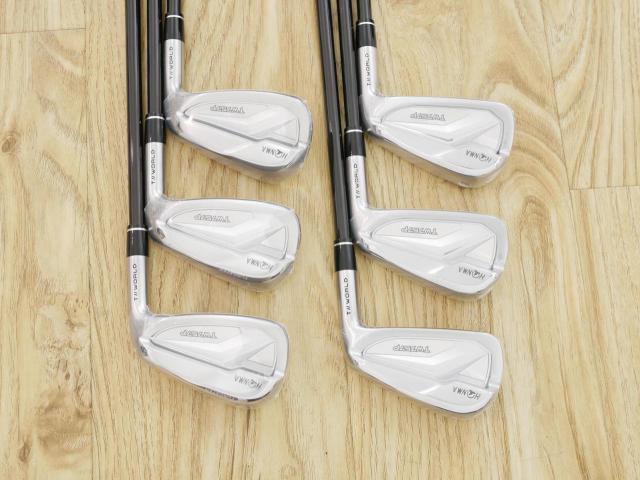 Iron set : Honma : **ของใหม่ ยังไม่แกะพลาสติก** ชุดเหล็ก Honma Tour World TW757P (รุ่นล่าสุด ออกปี 2022) มีเหล็ก 5-Pw (6 ชิ้น) ก้านกราไฟต์ Honma Vizard 50 Flex R