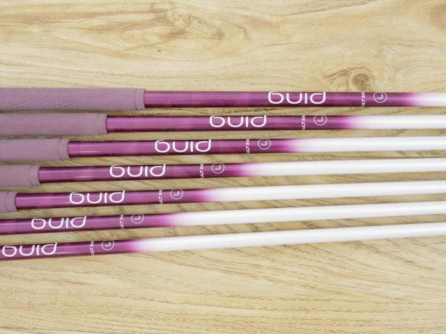 Lady club : All : ชุดเหล็ก Ping G Le2 (ปี 2021 Japan Spec. ใบใหญ่ ตีง่ายมาก) มีเหล็ก 6-Pw,Aw,Sw (7 ชิ้น) ก้านกราไฟต์ Ping ULT 240 Flex L