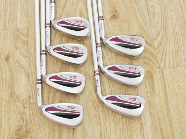 Lady club : All : ชุดเหล็ก Ping G Le2 (ปี 2021 Japan Spec. ใบใหญ่ ตีง่ายมาก) มีเหล็ก 6-Pw,Aw,Sw (7 ชิ้น) ก้านกราไฟต์ Ping ULT 240 Flex L