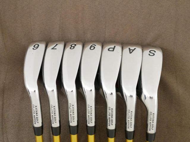 Iron set : Katana : ชุดเหล็ก Katana Sword ATC-589a (หน้าเด้ง) มีเหล็ก 6-Pw,Aw,Sw (7 ชิ้น) ก้านกราไฟต์ Fujikura Speeder 589 Flex SR