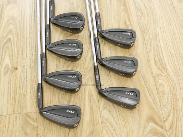 Iron set : Ping : ชุดเหล็ก Ping G710 (รุ่นล่าสุด ออกปี 2020 Japan Spec. ใบใหญ่ ง่ายที่สุด ไกลที่สุดของ Ping) มีเหล็ก 5-Pw,Aw (7 ชิ้น) ก้านเหล็ก NS Pro 950 NEO Flex R