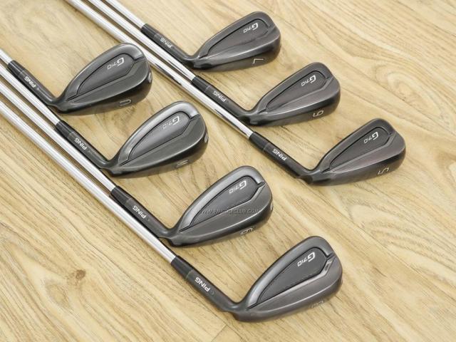 Iron set : Ping : ชุดเหล็ก Ping G710 (รุ่นล่าสุด ออกปี 2020 Japan Spec. ใบใหญ่ ง่ายที่สุด ไกลที่สุดของ Ping) มีเหล็ก 5-Pw,Aw (7 ชิ้น) ก้านเหล็ก NS Pro 950 NEO Flex R