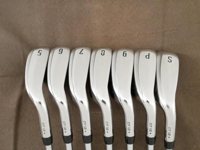 Iron set : Callaway : ชุดเหล็ก Callaway Rogue Star CF18 (ออกปี 2018 ตีง่าย ไกลมากๆ) มีเหล็ก 5-Pw,Sw (7 ชิ้น) ก้านเหล็ก NS Pro ZELOS 7 Flex S