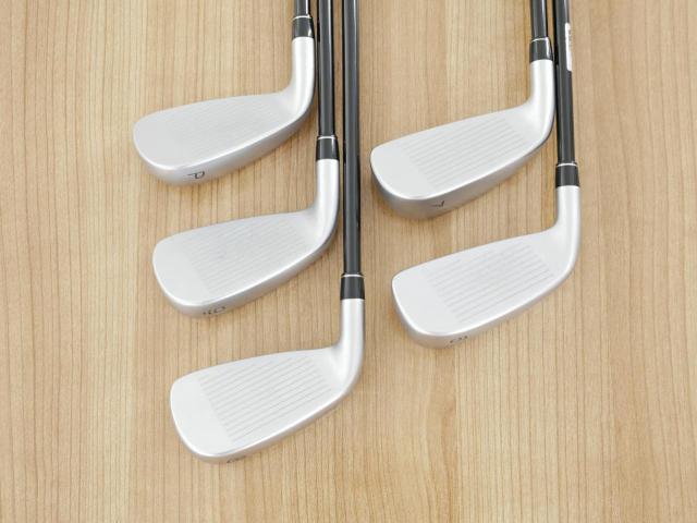 Iron set : PRGR : ชุดเหล็กกระเทย PRGR Super Egg Evolution (รุ่นล่าสุด ออกปี 2024 ตัวท๊อปสุด หน้าเด้งเกินกฏ ใช้แข่งไม่ได้ ตีไกลมากๆ) มีเหล็ก 6-Pw (5 ชิ้น) ก้านกราไฟต์ Flex R (M-37)