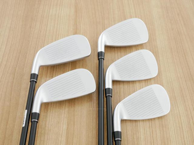 Iron set : PRGR : ชุดเหล็กกระเทย PRGR Super Egg Evolution (รุ่นล่าสุด ออกปี 2024 ตัวท๊อปสุด หน้าเด้งเกินกฏ ใช้แข่งไม่ได้ ตีไกลมากๆ) มีเหล็ก 6-Pw (5 ชิ้น) ก้านกราไฟต์ Flex R (M-37)