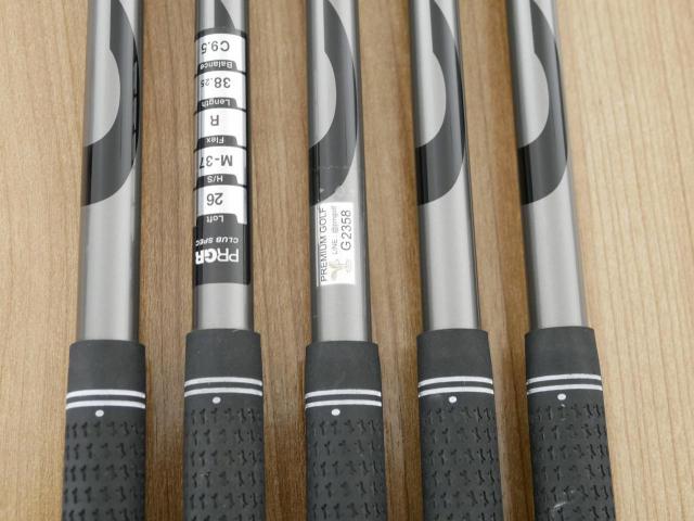 Iron set : PRGR : ชุดเหล็กกระเทย PRGR Super Egg Evolution (รุ่นล่าสุด ออกปี 2024 ตัวท๊อปสุด หน้าเด้งเกินกฏ ใช้แข่งไม่ได้ ตีไกลมากๆ) มีเหล็ก 6-Pw (5 ชิ้น) ก้านกราไฟต์ Flex R (M-37)