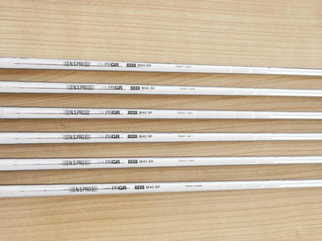 Iron set : PRGR : ชุดเหล็ก PRGR RS Red (รุ่นปี 2020 หน้าเด้ง ตีไกลมาก) มีเหล็ก 6-Pw,Aw (6 ชิ้น) ก้านเหล็ก NS Pro 80 Flex SR (M-40)