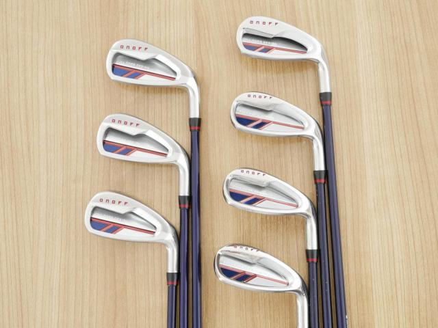 Iron set : Daiwa : ชุดเหล็ก Daiwa OnOff AKA (ออกปี 2021 หน้าเด้ง Maraging ยืดยุบได้ ตีง่าย นุ่ม ไกลมากๆ) มีเหล็ก 6-Pw,Aw,Sw (7 ชิ้น) ก้านกราไฟต์ Flex R